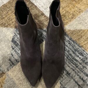 Calvin Klein Dark Brown Ankle Booties